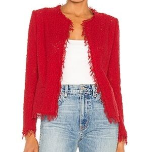 IRO Red Tweed Jacket